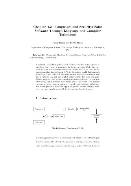 Safer Software Through Language and Compiler Techniques
