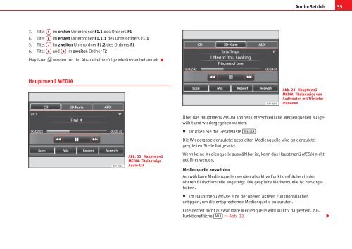 SEA T S O U N D SYSTEM 3 .0 BETRIEBS ANLEITUNG - Seat Forum