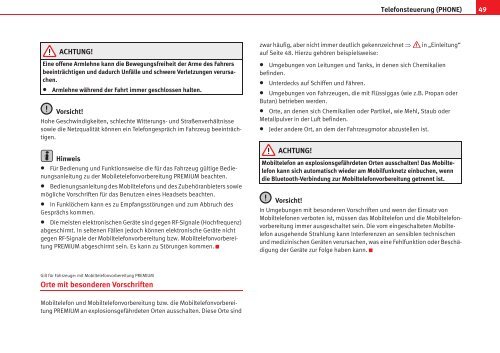 SEA T S O U N D SYSTEM 3 .0 BETRIEBS ANLEITUNG - Seat Forum