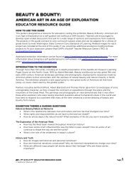 Beauty & Bounty Educator Resource Guide - Seattle Art Museum