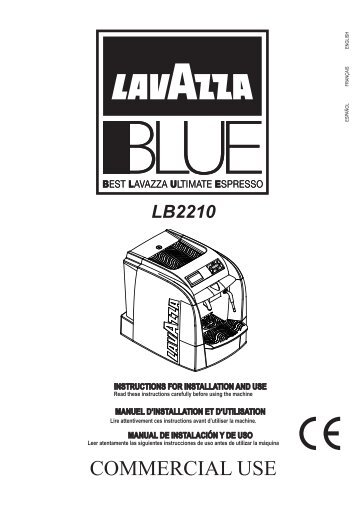Saeco Lavazza 2210 Espresso Machine User Manual