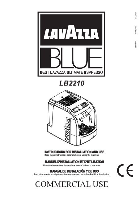 Saeco Lavazza 2210 Espresso Machine User Manual