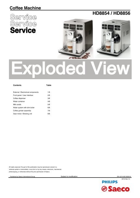 Exprelia-HD8854-HD8856 - Seattle Coffee Gear