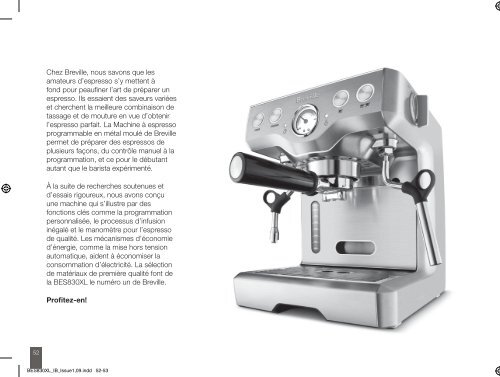 Die-Cast Programmable Espresso Machine - Breville