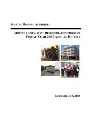 The full report and its appendices - Seattle Housing Authority