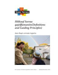 Hikkaaf Seeraa qajelffamaniin(Definitions and Guiding Principles)