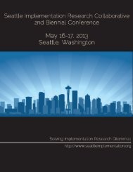 Conference Program PDF - SIRC : Seattle Implementation Research ...