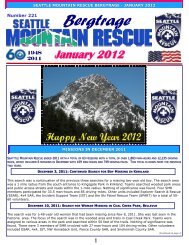 Bergtrage - Seattle Mountain Rescue