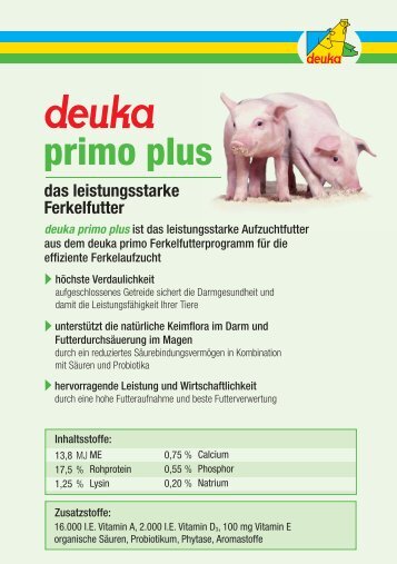 primo plus - deuka Deutsche Tiernahrung Gmbh & Co. KG