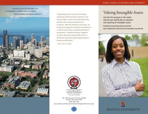 Valuing Intangible Assets - Seattle University