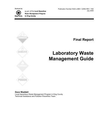 Laboratory Waste Management Guide - Seattle University