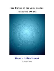 Sea Turtles in the Cook Islands Volume One - Seaturtle.org