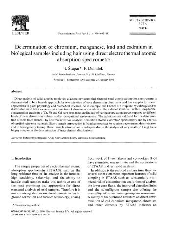 Determination of chromium, manganese, lead and ... - Seaturtle.org