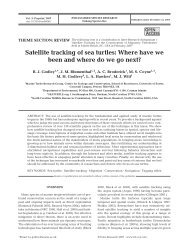 Satellite tracking of sea turtles Endang Spec Res.pdf - Seaturtle.org