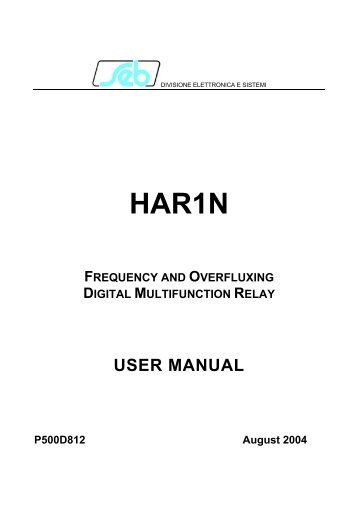 USER MANUAL - seb barlassina