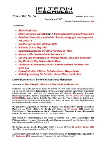 STEB Newsletter Nr. 56 - seb-liebig.de