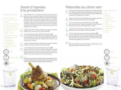 Livre de recette Seb, Acticook