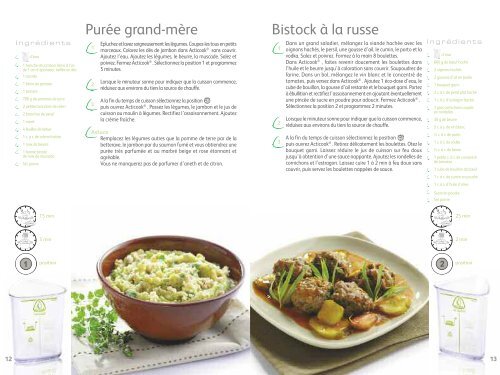 Livre de recette Seb, Acticook