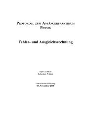 Fehler- und Ausgleichsrechnung - sebastian-wilken.de