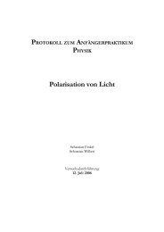 Polarisation von Licht - sebastian-wilken.de