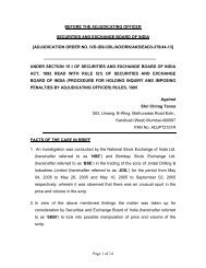 Adjudication order against Shri Chirag Tanna in the matter of Jindal ...