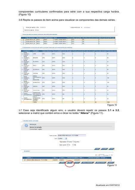 Passo a Passo â Matriz Curricular