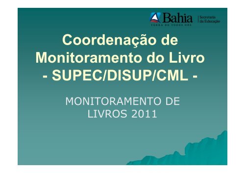 Monitoramento de Livros 2011