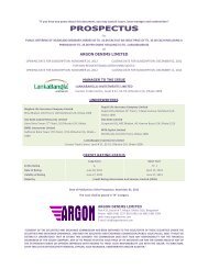 Argon Denims Limited----- Prospectus