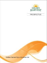 Golden Harvest Agro Industries Ltd.---- Prospectus