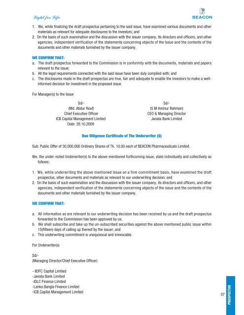 Beacon Pharmaceuticals Ltd------- Prospectus