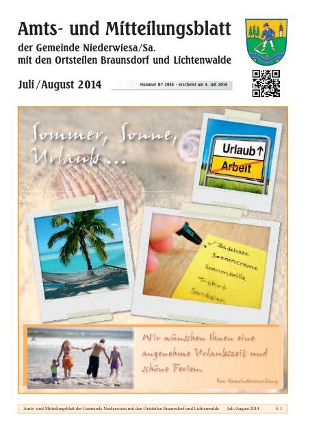 Amtsblatt Juli/August 2014