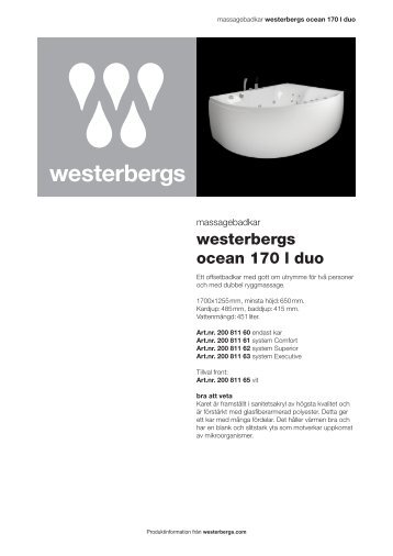 westerbergs ocean 170 l duo - Tretti.se