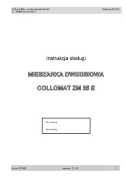 Instrukcja obsługi - Collomix