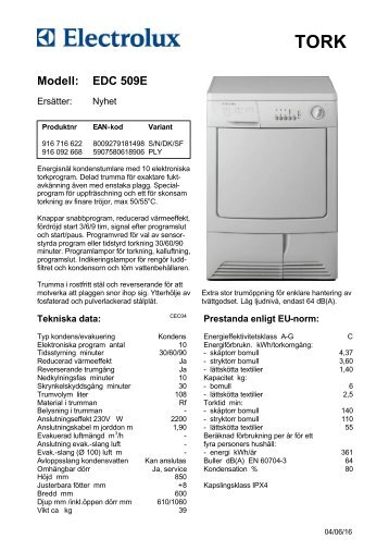 Modell: EDC 509E - Tretti.se