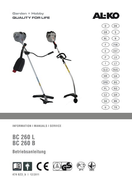 BC 260 L BC 260 B - AL-KO Garten + Hobby