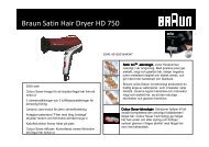 Braun Satin Hair Dryer HD 750 - Tretti.se
