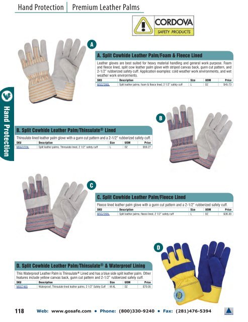 Hand Protection - Gosafe.com