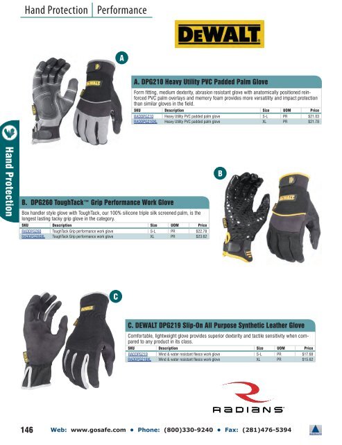 Hand Protection - Gosafe.com