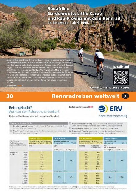 Biketeam Radreisen - Katalog 2014/15