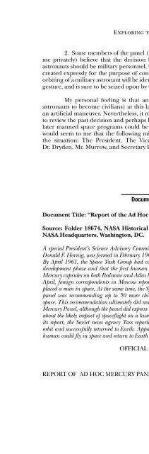 Exploring the Unknown: Selected Documents in ... - The Black Vault