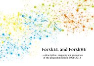 ForskEL and ForskVE