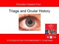 Triage and Ocular History