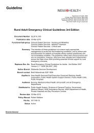 Rural Adult Emergency Clinical Guidelines 3rd Edition