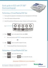 Quick guide to ECG with CP 200â¢ Electrocardiograph