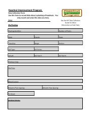 Data Collection Forms