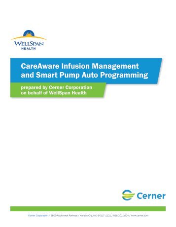 CareAware Infusion Management and Smart Pump Auto Programming