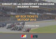 vip box tickets motogp 2012 - Circuit de la Comunitat Valenciana ...