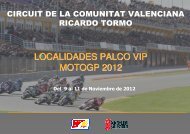 LOCALIDADES PALCO VIP MOTOGP 2012 - Circuit de la Comunitat ...