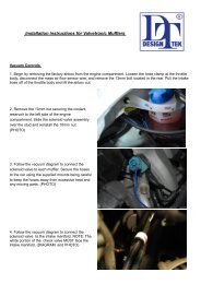 Installation instructions for Valvetronic Mufflers - Design 911