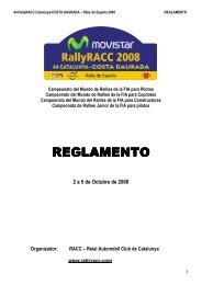 REGLAMENTO REGLAMENTO - RallyRACC